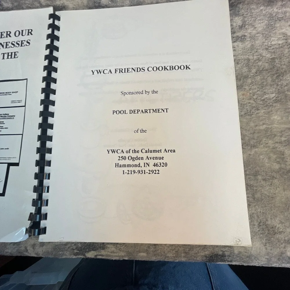 YWCA Friends Cookbook Calumet Area Community Recipes Vintage Spiral Bound 1995